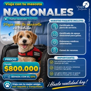 VIAJA CON TU MASCOTA  NACIONALES